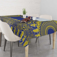 Fakaalofa Lahi Atu Niue Tablecloth Siapo Pattern With Puakenikeni LT14 - Polynesian Pride