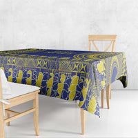 Fakaalofa Lahi Atu Niue Tablecloth Siapo Pattern With Puakenikeni LT14 - Polynesian Pride