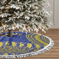 Fakaalofa Lahi Atu Niue Tree Skirt Siapo Pattern With Puakenikeni LT14 - Polynesian Pride