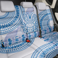 Niue Language Week Back Car Seat Cover The Rock Coconut Crab - Siapo Blue Pastel LT14 - Polynesian Pride
