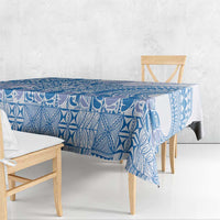 Niue Language Week Tablecloth The Rock Coconut Crab - Siapo Blue Pastel LT14 - Polynesian Pride