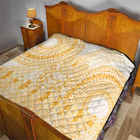 Niue Language Week Quilt The Rock Coconut Crab - Siapo Gold Pastel LT14 - Polynesian Pride
