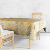 Niue Language Week Tablecloth The Rock Coconut Crab - Siapo Gold Pastel LT14 - Polynesian Pride