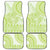 Lime Green Niue Language Week Car Mats The Rock Coconut Crab - Siapo Pattern