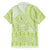 Lime Green Niue Language Week Family Matching Puletasi and Hawaiian Shirt The Rock Coconut Crab - Siapo Pattern