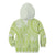 Lime Green Niue Language Week Kid Hoodie The Rock Coconut Crab - Siapo Pattern