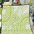 Lime Green Niue Language Week Quilt The Rock Coconut Crab - Siapo Pattern