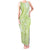 Lime Green Niue Language Week Tank Maxi Dress The Rock Coconut Crab - Siapo Pattern