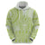 Lime Green Niue Language Week Zip Hoodie The Rock Coconut Crab - Siapo Pattern