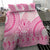 Pink Niue Language Week Bedding Set The Rock Coconut Crab - Siapo Pattern