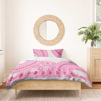 Pink Niue Language Week Bedding Set The Rock Coconut Crab - Siapo Pattern LT14 - Polynesian Pride