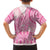 Pink Niue Language Week Family Matching Puletasi and Hawaiian Shirt The Rock Coconut Crab - Siapo Pattern