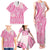 Pink Niue Language Week Family Matching Tank Maxi Dress and Hawaiian Shirt The Rock Coconut Crab - Siapo Pattern