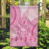 Pink Niue Language Week Garden Flag The Rock Coconut Crab - Siapo Pattern LT14 Garden Flag Pink - Polynesian Pride