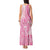 Pink Niue Language Week Tank Maxi Dress The Rock Coconut Crab - Siapo Pattern