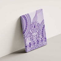 Purple Niue Language Week Canvas Wall Art The Rock Coconut Crab - Siapo Pattern LT14 - Polynesian Pride