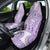 Purple Niue Language Week Car Seat Cover The Rock Coconut Crab - Siapo Pattern