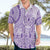 Purple Niue Language Week Hawaiian Shirt The Rock Coconut Crab - Siapo Pattern