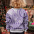 Purple Niue Language Week Kid Ugly Christmas Sweater The Rock Coconut Crab - Siapo Pattern