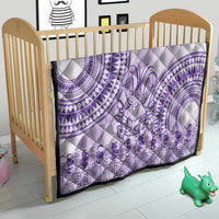 Purple Niue Language Week Quilt The Rock Coconut Crab - Siapo Pattern LT14 - Polynesian Pride