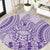 Purple Niue Language Week Round Carpet The Rock Coconut Crab - Siapo Pattern