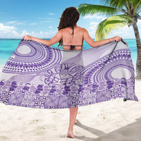 Purple Niue Language Week Sarong The Rock Coconut Crab - Siapo Pattern LT14 - Polynesian Pride