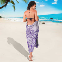 Purple Niue Language Week Sarong The Rock Coconut Crab - Siapo Pattern LT14 - Polynesian Pride