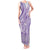 Purple Niue Language Week Tank Maxi Dress The Rock Coconut Crab - Siapo Pattern