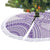 Purple Niue Language Week Tree Skirt The Rock Coconut Crab - Siapo Pattern