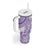 Purple Niue Language Week Tumbler With Handle The Rock Coconut Crab - Siapo Pattern