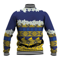 Tokelau Language Week Baseball Jacket Tokelauan Tuluma With Gardenia Thunbergia LT14 - Polynesian Pride