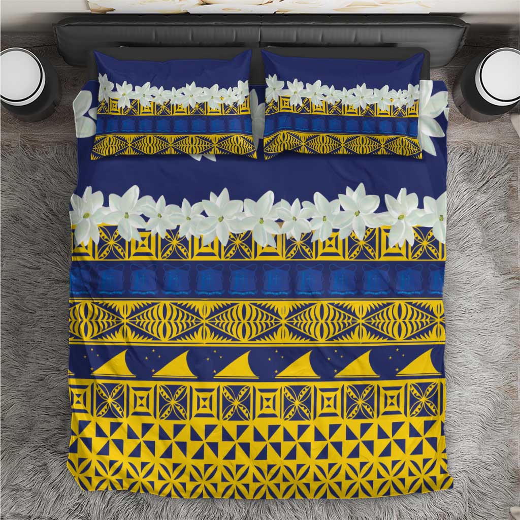 Tokelau Language Week Bedding Set Tokelauan Tuluma With Gardenia Thunbergia