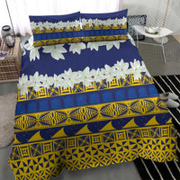 Tokelau Language Week Bedding Set Tokelauan Tuluma With Gardenia Thunbergia LT14 - Polynesian Pride