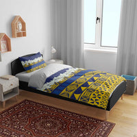 Tokelau Language Week Bedding Set Tokelauan Tuluma With Gardenia Thunbergia LT14 - Polynesian Pride