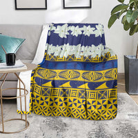 Tokelau Language Week Blanket Tokelauan Tuluma With Gardenia Thunbergia LT14 - Polynesian Pride