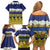 Tokelau Language Week Family Matching Off Shoulder Short Dress and Hawaiian Shirt Tokelauan Tuluma With Gardenia Thunbergia