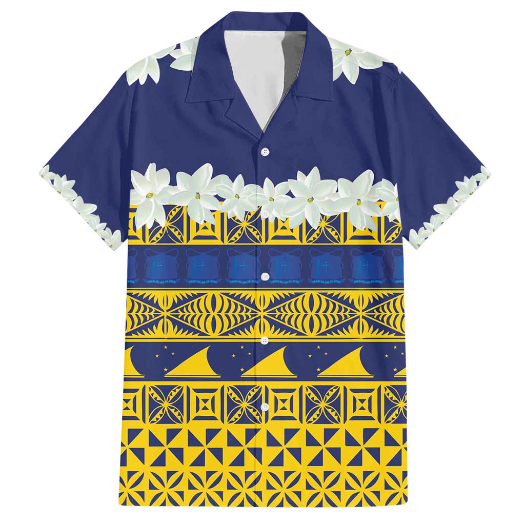 Tokelau Language Week Hawaiian Shirt Tokelauan Tuluma With Gardenia Thunbergia