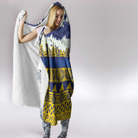 Tokelau Language Week Hooded Blanket Tokelauan Tuluma With Gardenia Thunbergia LT14 - Polynesian Pride