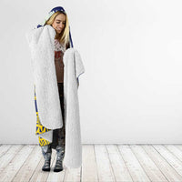 Tokelau Language Week Hooded Blanket Tokelauan Tuluma With Gardenia Thunbergia LT14 - Polynesian Pride