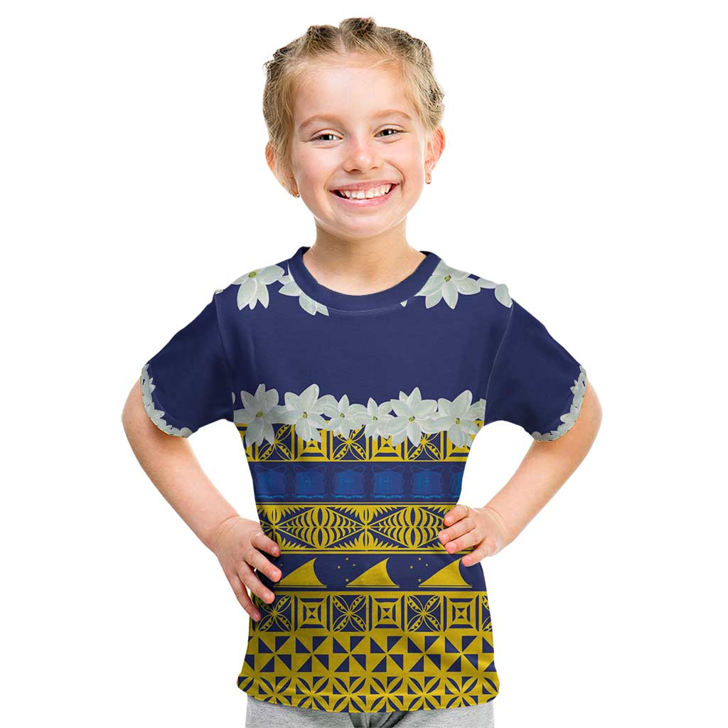 Tokelau Language Week Kid T Shirt Tokelauan Tuluma With Gardenia Thunbergia