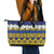 Tokelau Language Week Leather Tote Bag Tokelauan Tuluma With Gardenia Thunbergia