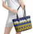 Tokelau Language Week Leather Tote Bag Tokelauan Tuluma With Gardenia Thunbergia