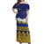 Tokelau Language Week Off Shoulder Maxi Dress Tokelauan Tuluma With Gardenia Thunbergia