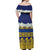 Tokelau Language Week Off Shoulder Maxi Dress Tokelauan Tuluma With Gardenia Thunbergia