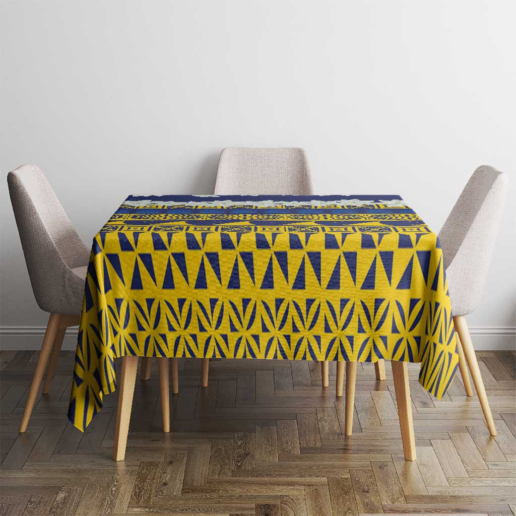 Tokelau Language Week Tablecloth Tokelauan Tuluma With Gardenia Thunbergia LT14 - Polynesian Pride