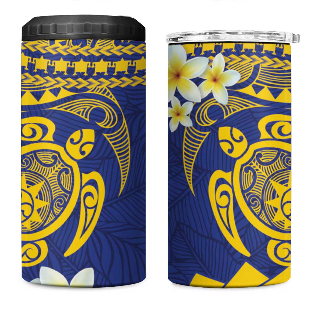 Te Vaiaho o te Gagana Tokelau 4 in 1 Can Cooler Tumbler Polynesian Turtle - Malo Ni!