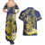 Te Vaiaho o te Gagana Tokelau Couples Matching Summer Maxi Dress and Hawaiian Shirt Polynesian Turtle - Malo Ni!