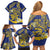 Te Vaiaho o te Gagana Tokelau Family Matching Off Shoulder Short Dress and Hawaiian Shirt Polynesian Turtle - Malo Ni!