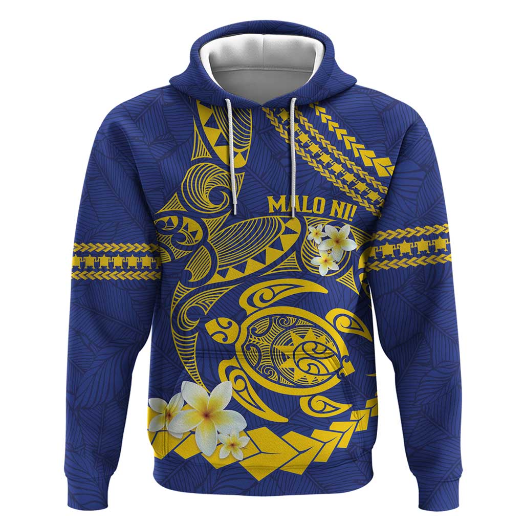 Te Vaiaho o te Gagana Tokelau Hoodie Polynesian Turtle - Malo Ni! LT14 Pullover Hoodie Blue - Polynesian Pride
