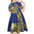 Te Vaiaho o te Gagana Tokelau Kid Short Sleeve Dress Polynesian Turtle - Malo Ni!